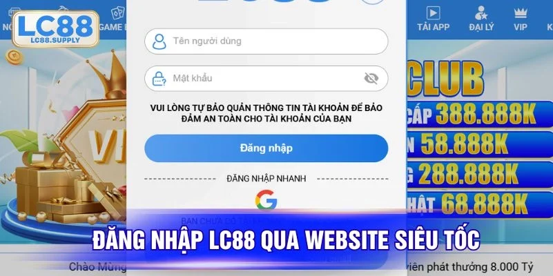 Linh hoạt, dễ dàng thao tác qua website